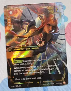Sivir - Ambitious (Alternate Art) [SFD - 120a/221] - NM [Foil] TCG Riftbound - Image 1