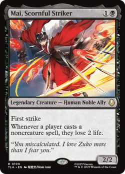 x1 Mai, Scornful Striker R MTG Avatar: The Last Airbender M/NM, English - Image 1