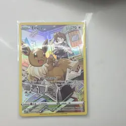 Pokemon Eevee Ultra Rare Holo Full Art Card TG11/TG30 Brilliant Stars 70 HP - Image 1