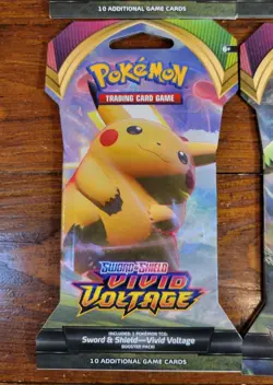 Pokemon TCG VIVID VOLTAGE Sleeved Booster Packs set Of 4 Factory Sealed New Pack - Image 4