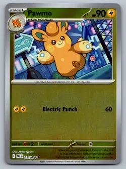 Pokemon TCG ME02: Phantasmal Flames Pawmo 033/094 Reverse Holo - Image 1