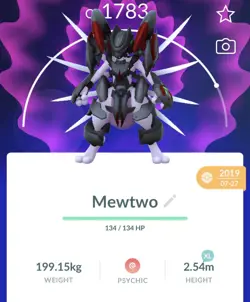 Pokemon Go PTC Acc, Guaranteed Lucky Armor Mewtwo - Image 1