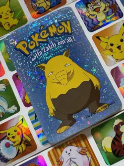 Pokemon 151 Vintage Pocket Monsters Vending HOLO Prism Sticker 2000 Nintendo - Image 2