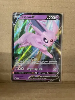 Espeon V SWSH201 Black Star Promos Holo Eeveelution Pokemon 2022 - Image 1