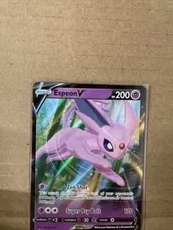 Espeon V SWSH201 Black Star Promos Holo Eeveelution Pokemon 2022 - Image 2