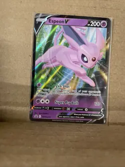 Espeon V SWSH201 Black Star Promos Holo Eeveelution Pokemon 2022 - Image 3
