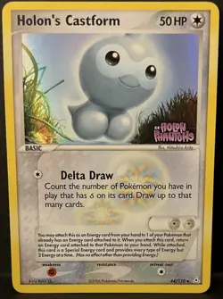 Pokemon Holon's Castform EX Holon Phantoms 44/110 Reverse Holo Stamped - NM - Image 1