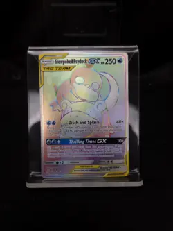 Slowpoke & Psyduck GX (Secret) 239/236 Pokemon SM - Unified Minds Holo Secret NM - Image 1