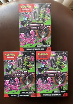 x3 Pokemon Shrouded Fable booster bundle Factory Sealed Pokemon Tcg 100% Seller - Image 1