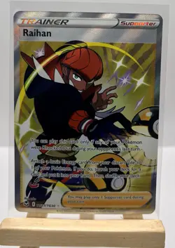 Pokemon TCG Silver Tempest #TG27/TG30 RAIHAN Trainer Full/Ext Art Ultra Rare💎 - Image 2