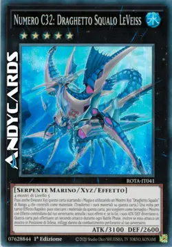 NUMERO C32: DRAGHETTO SQUALO LEVEISS • Super R • ROTA IT041 • 1Ed • Yugioh! - Image 1