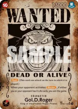 One Piece Gol.D.Roger - OP09-118 (SP) (Wanted Poster) - OP09-118 - SEC - Foil, L - Image 1