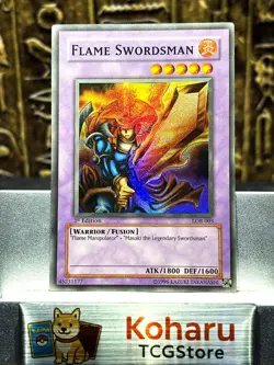 Flame Swordsman LOB-003 The Legend of Blue Eyes White Dragon 1st Edition NM Wavy - Image 1