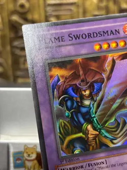 Flame Swordsman LOB-003 The Legend of Blue Eyes White Dragon 1st Edition NM Wavy - Image 3