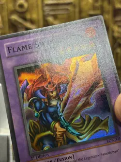 Flame Swordsman LOB-003 The Legend of Blue Eyes White Dragon 1st Edition NM Wavy - Image 4