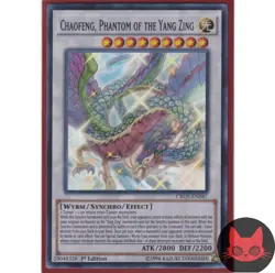 Yugioh Chaofeng, Phantom of the Yang Zing CROS-EN047 Super Rare 1st Edition NM - Image 1