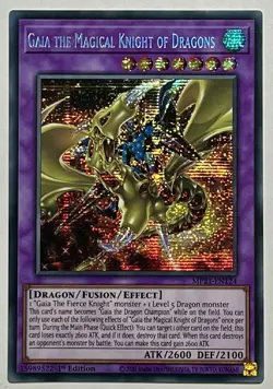 Gaia The Magical Knight Of Dragons MP21-EN124 (MP) Secret Rare 1st Edition TCG - Image 1