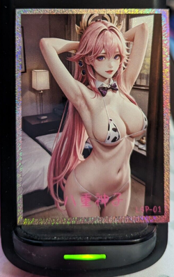 Yae Miko Genshin Impact LSP-01 Goddess Story Diary of Love Waifu Trading Card - Image 1