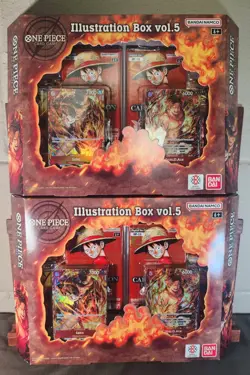 Lot Of Two Boxes! One Piece Card Game Illustration Box vol.5 Volume Bandai Namco - Image 1