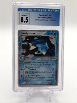 2005 Pokemon Feraligatr EX Unseen Forces CGC 8.5 Graded Trading Card - Image 1