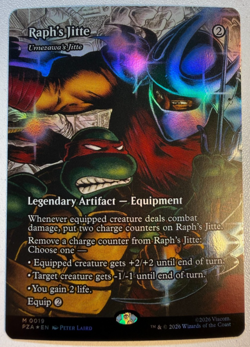 Teenage Mutant Ninja Turtles Source Material Cards Raph’s Jitte Foil - Image 1