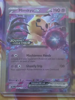 Pokemon Stamped Mimikyu ex 069/15 "Journey Together" Cards - Image 1