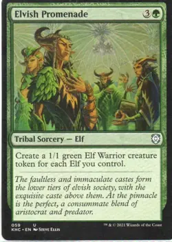 MTG: Kaldheim Commander: Elvish Promenade: Lightly Played Condition - Image 1