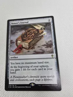 Wizards Venser's Journal Commander 2016 Artifact Rare 279 2016 Regular - Image 1