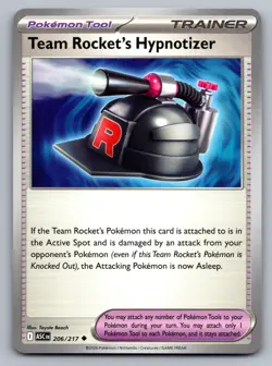 TEAM ROCKET'S HYPNOTIZER 206/217 UNCOMMON ME: ASCENDED HEROES POKEMON NM - Image 1