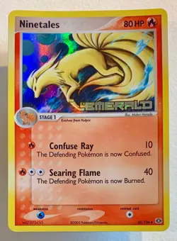 Pokemon Ninetales 38/106 Ex Emerald Rare Holo Reverse Stamped Eng - Image 1