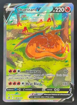 2022 Pokemon Sword & Shield Black Star Promos #SWSH260 Charizard V - Image 1