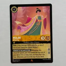 Mulan 16/204 Disney Lorcana Rise of the Floodborn Regular Rare Card NM - Image 1