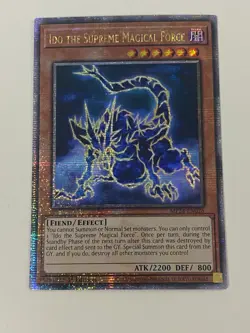 Yuigoh - Ido the Supreme Magical Force - 1st Edition QCR NM - Free Holo Card B - Image 1