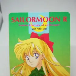 324 Minako Aino Sailor Venus Moon Card SUPER R AMADA Kodansha JAPAN ANIME - Image 4