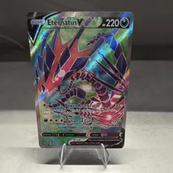 Pokemon Eternatus V Promo Full Art Holo SWSH044 Sword & Shield Basic 220 HP Card - Image 1