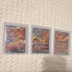 Pokemon Team Rocket's Moltres ex Destined Rivals Foil Lot - 3 Cards 2023 - Image 1