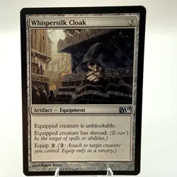 Magic The Gathering Magic 2011 Whispersilk Cloak Regular NM - Image 1