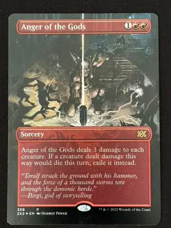1x MTG Anger of the Gods (Borderless, Foil) - Double Masters 2022 (2X2) #358 - Image 1