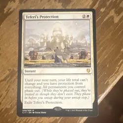 Wizards of the Coast Teferi's Protection Commander 2017 Instant White Rare - Image 1