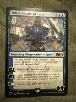 X 1 Teferi, Master of Time M21 075 MTG Magic The Gathering Mythic Rare - Image 1