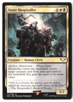 Sister Hospitaller 141 MTG 40K NM - Image 1