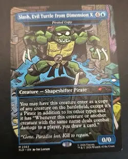 Slash, Evil Turtle from Dimension X - Pirated Copy Secret Lair Drop MTG Regular - Image 1