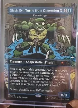 Slash, Evil Turtle from Dimension X - Pirated Copy Secret Lair Drop MTG Regular - Image 3