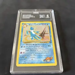 Pokemon TCG Misty's Golduck Gym Challenge 12 Holo Unlimited Rare TAG 5 - Image 2