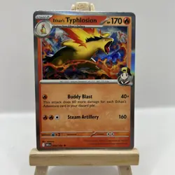 Ethan's Typhlosion 034/182 Rare Destined Rivals Pokemon Holo NM - Image 1