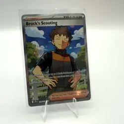 Pokemon TCG Brock's Scouting #179 Journey Together holofoil NM - Image 1