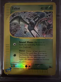 2003 Pokemon Skyridge Zubat Reverse Holo #117 CGC Mint 9 - Image 2