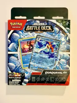 Pokemon Deluxe Battle Deck QUAQUAVAL ex Factory Sealed Box Ready To Play Deck - Image 1