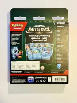 Pokemon Deluxe Battle Deck QUAQUAVAL ex Factory Sealed Box Ready To Play Deck - Image 2