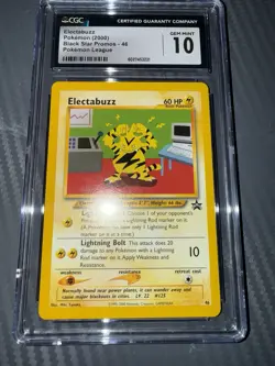 Electabuzz 46/53 Wotc Promo Regular Black Star Promos Pokemon League CGC 10 GM - Image 4